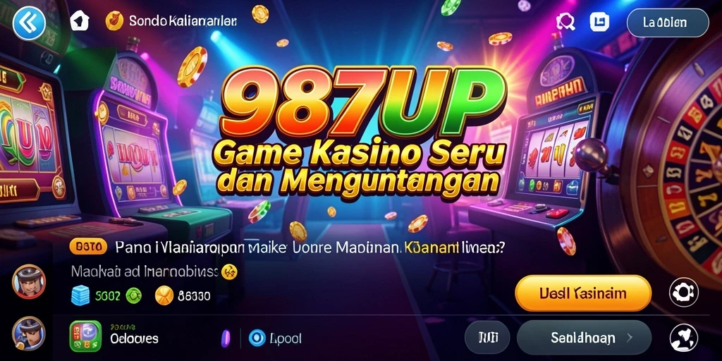 Screenshot 987UP menampilkan gameplay Kasino yang seru.