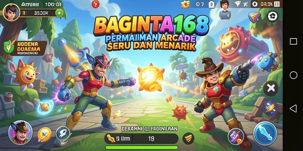 Screenshot utama BAGINTA168 menampilkan aksi gameplay yang seru.