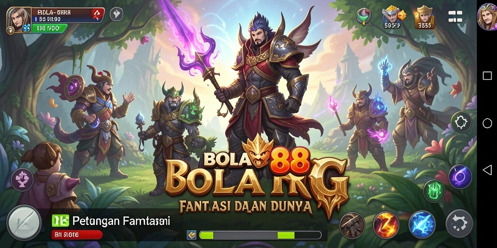 Tangkapan layar dari gameplay seru BOLA88 dalam dunia RPG.