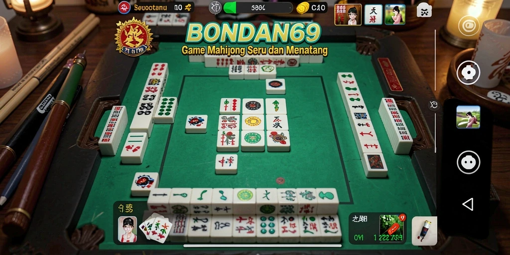 Screenshot gameplay BONDAN69 yang menampilkan keindahan Mahjong.
