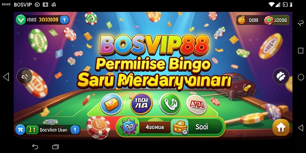 Tampilan gameplay seru di BOSVIP88 dengan suasana kompetitif Bingo.