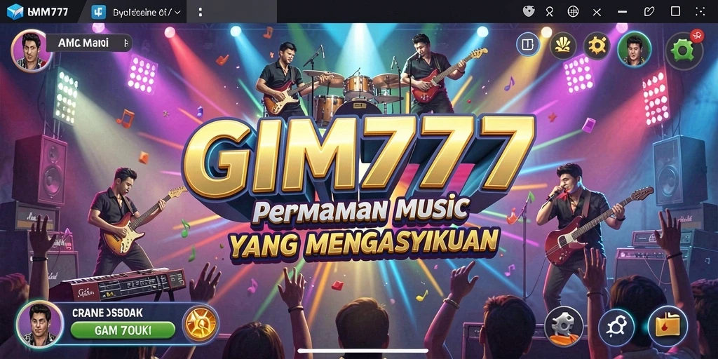Tampilan gameplay GIM777 yang penuh warna dan interaktif.