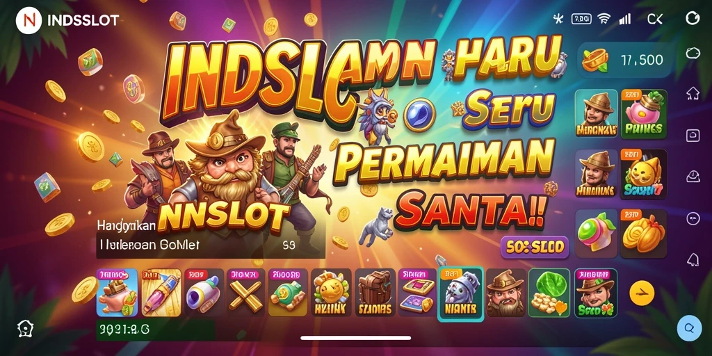 Tangkapan layar utama INDSLOT menampilkan gameplay yang seru dan menarik.