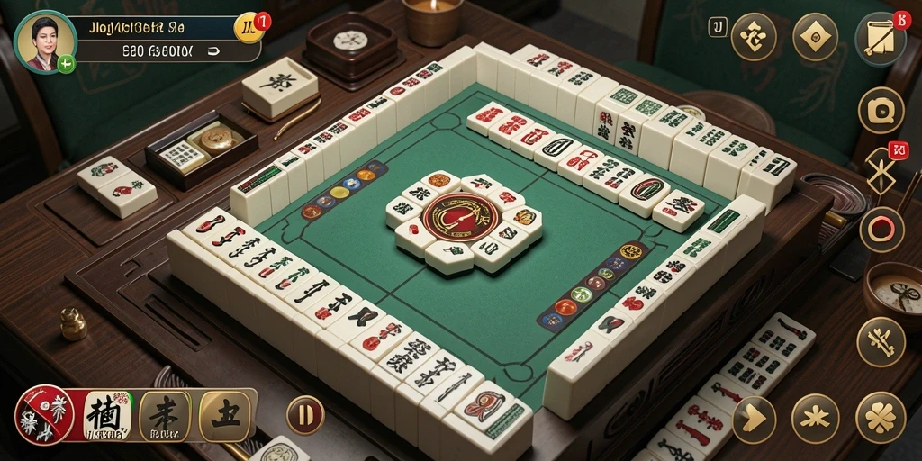 Tampilan gameplay Mahjong yang menarik di JKTOK.