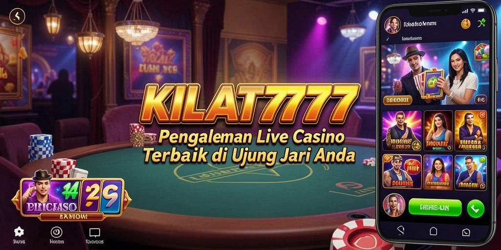 Tampilan gameplay Live Casino KILAT777 yang mendebarkan dengan dealer profesional.