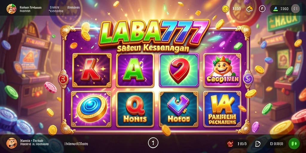 Tampilan gameplay LABA777 menampilkan keseruan permainan Slot yang mendebarkan.