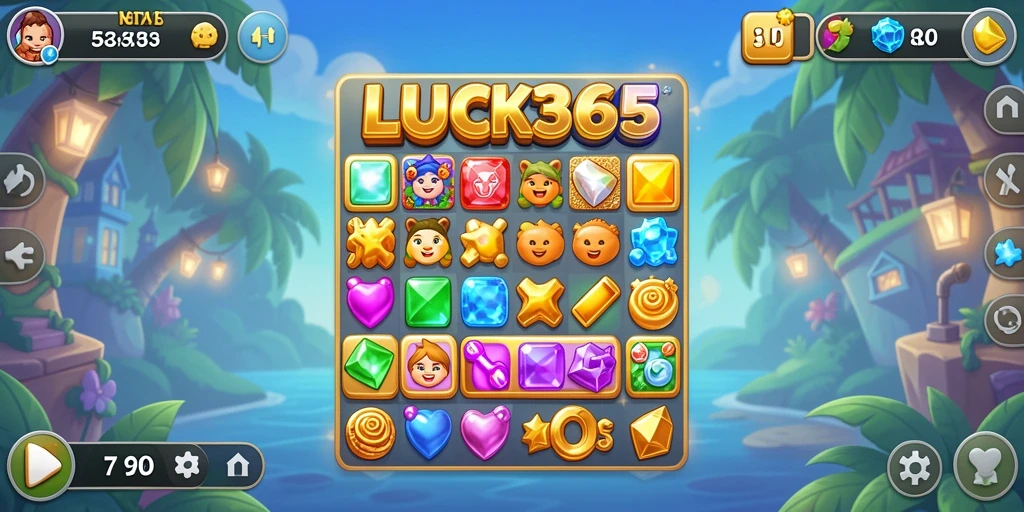 Tampilan gameplay LUCK365 yang seru dan penuh warna.