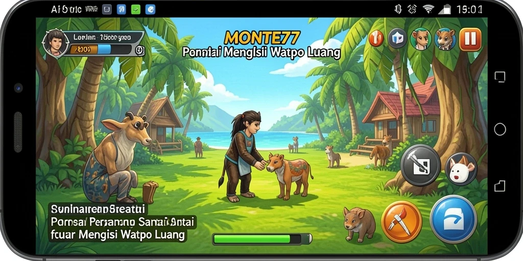 Tampilan gameplay <strong>MONTE77</strong> yang menarik dan penuh warna.