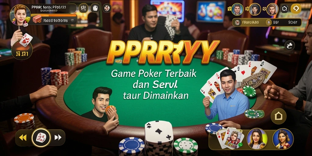 Screenshot PPRRYY menampilkan gameplay poker yang seru dan interaktif.
