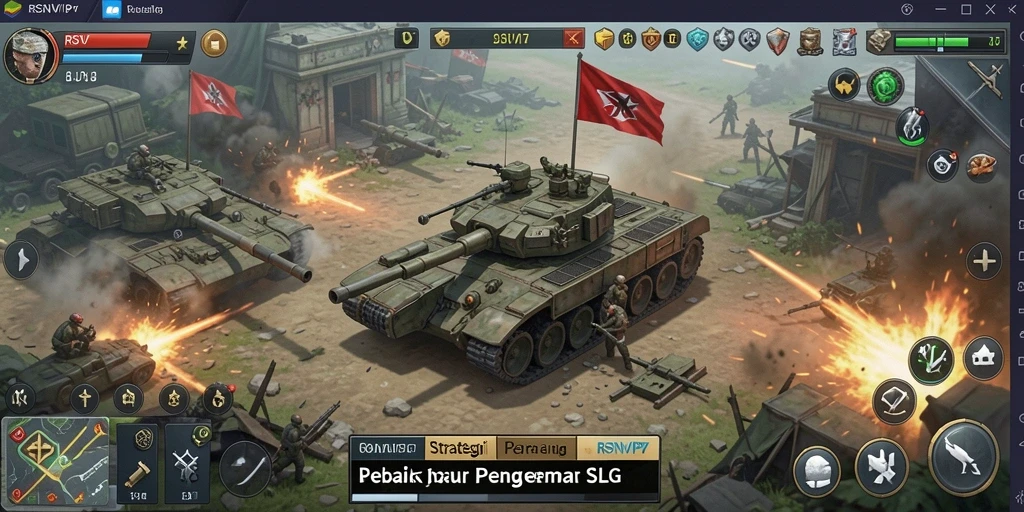 Tampilan gameplay RSNVIP7 yang mendebarkan saat berperang dengan musuh.