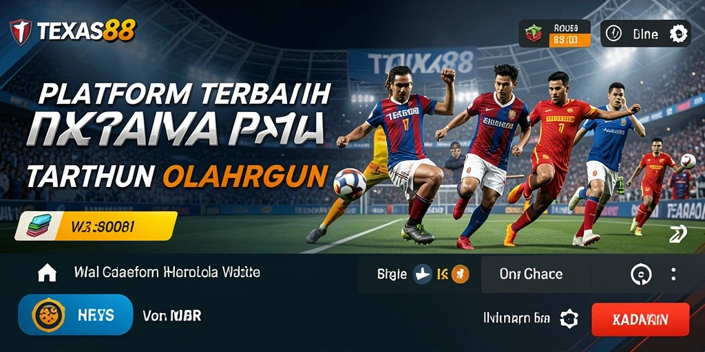 Screenshot utama TEXAS88 menunjukkan tampilan antar muka taruhan olahraga yang menarik.